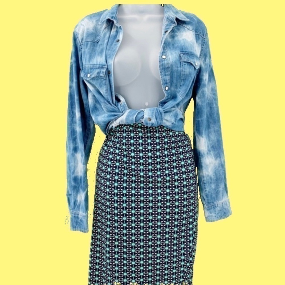 Alex & Olivia Pull On Pencil Skirt Size Med